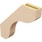 Ekena Millwork 3-inch W x 18-inch D x 18-inch H Stanfield Rough Cedar Woodgrain TimberThane Knee Brace, Primed BRCUR03X18X18STARCPR - alternate 2
